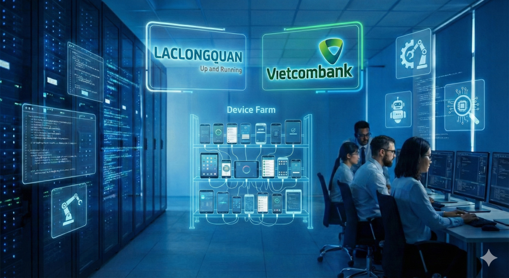 Lac Long Quan Provides Automation Test Personnel Services for Vietcombank
